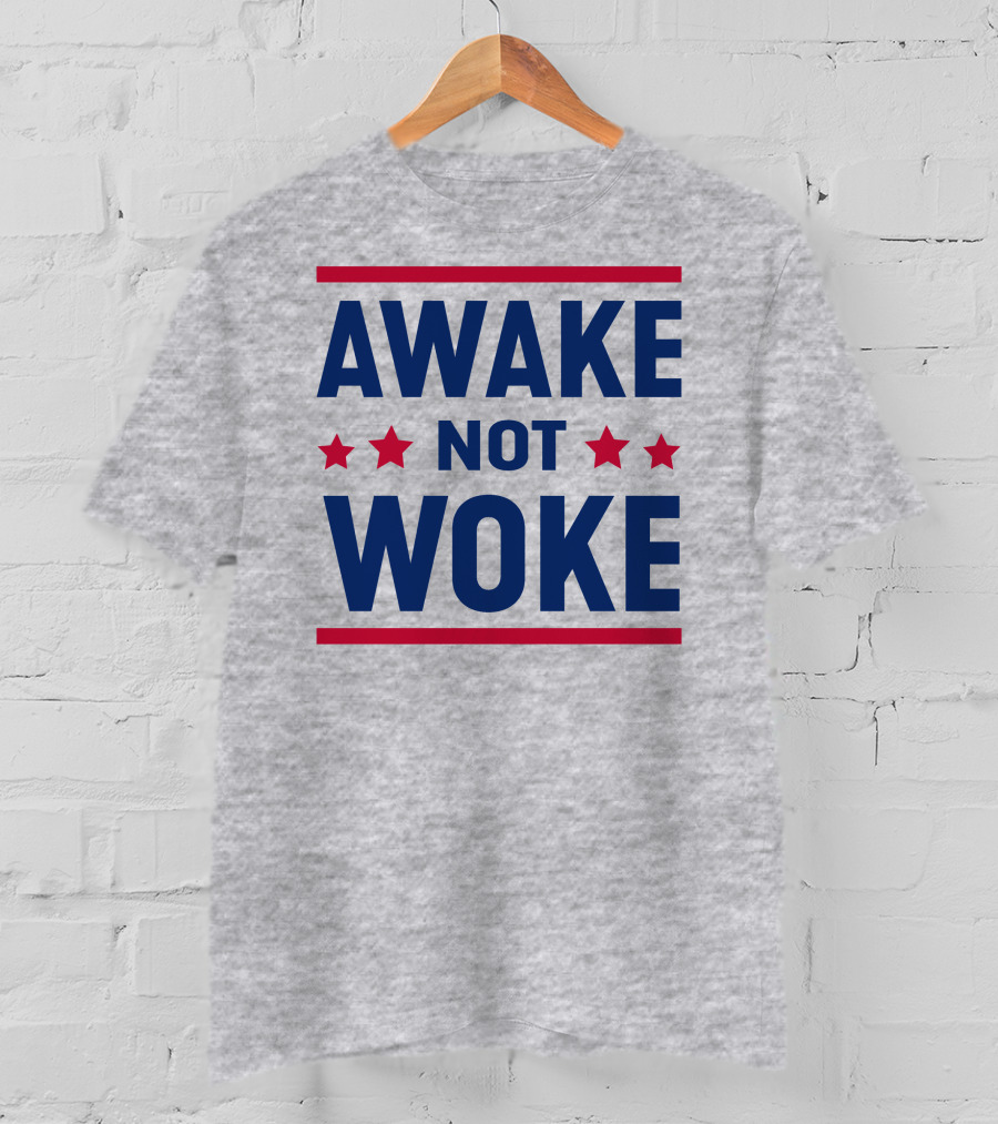 Awake Not Woke Clownworld Merch Stars T-Shirt