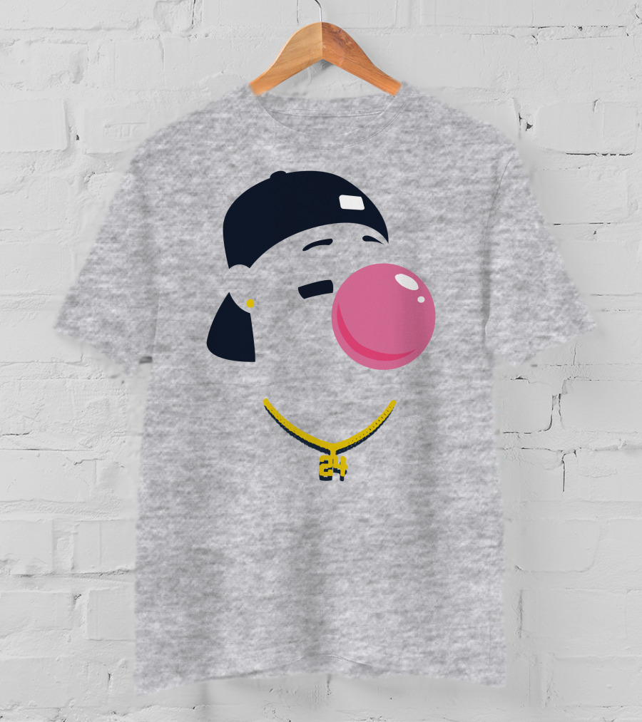 Your Favorite Player's Favorite Pl24er Iconic Style With Bubblegum And Cap T-Shirt