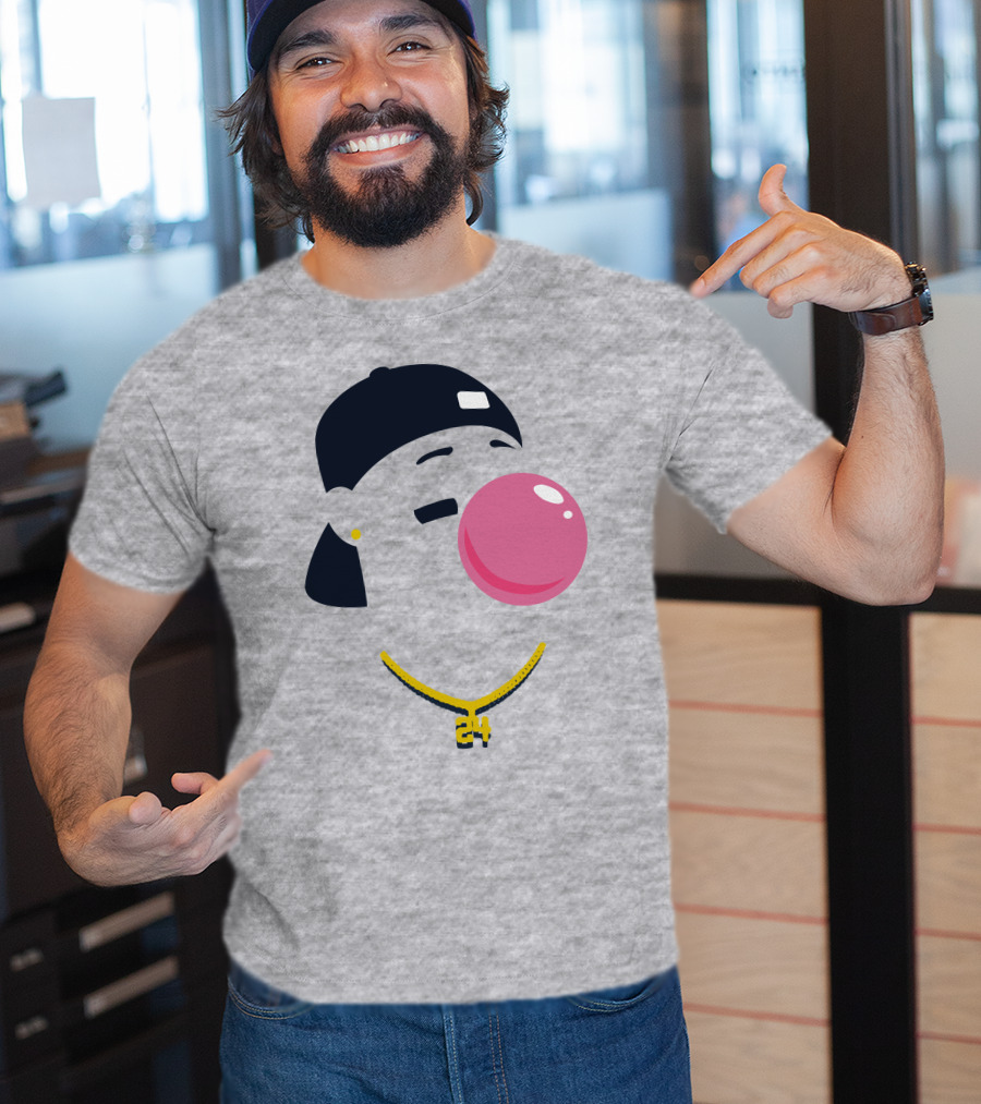 Your Favorite Player's Favorite Pl24er Iconic Style With Bubblegum And Cap T-Shirt