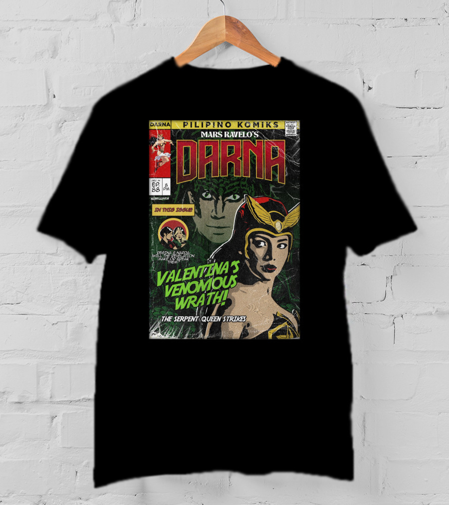 Pilipino Komiks Mars Ravelo's Darna Valentina's Venomous Wrath The Serpent Queen Strikes T-Shirt