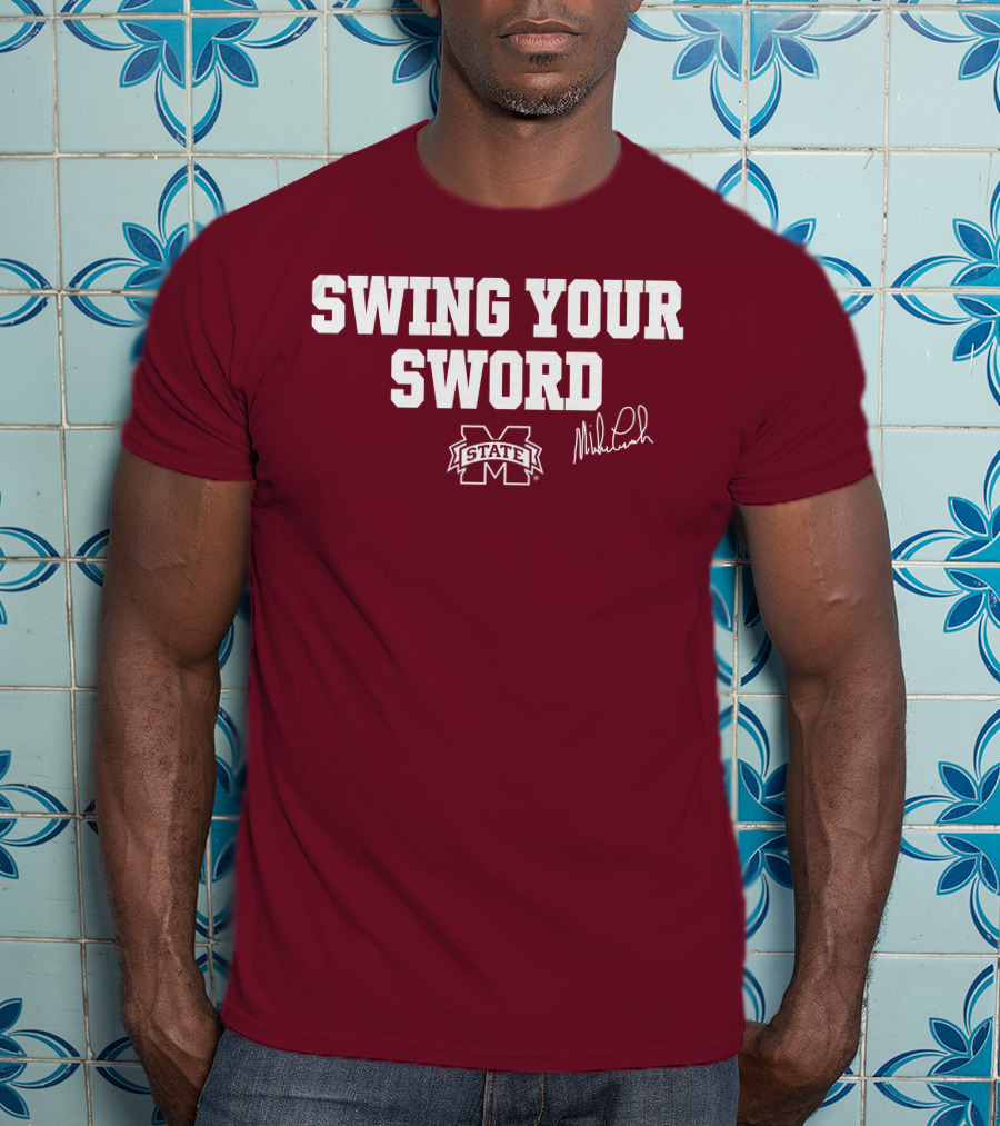 Swing Your Sword Mike Leach M State T-Shirt