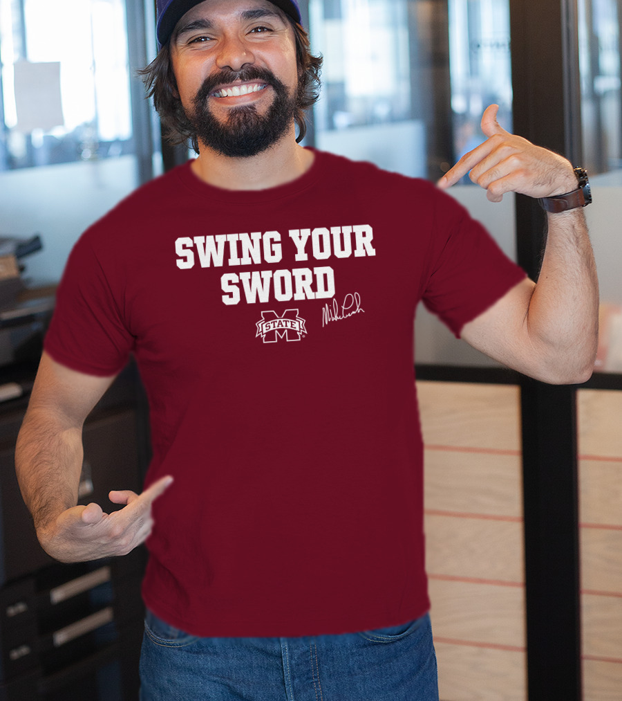 Swing Your Sword Mike Leach M State T-Shirt