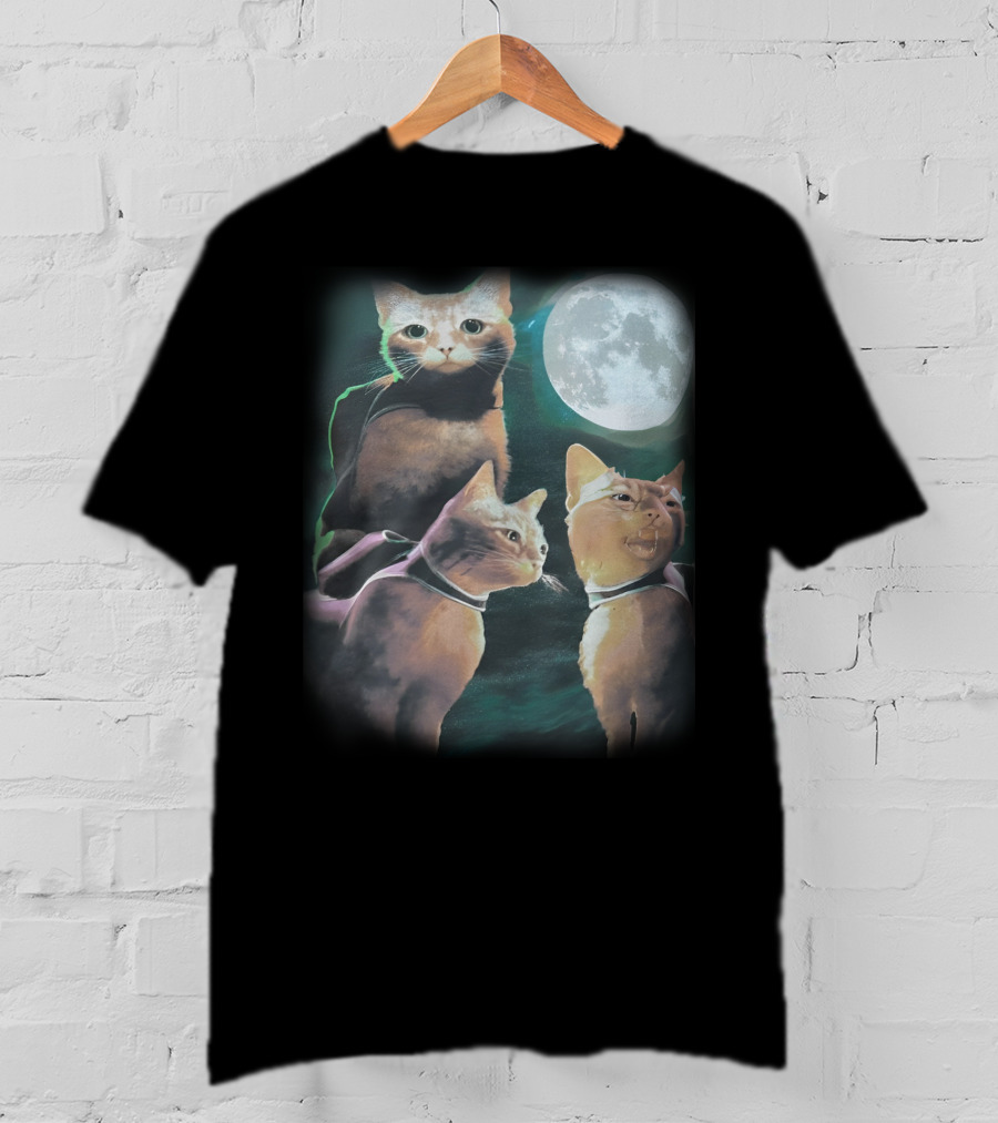 Annapurna Interactive Three Cats Under The Moon T-Shirt
