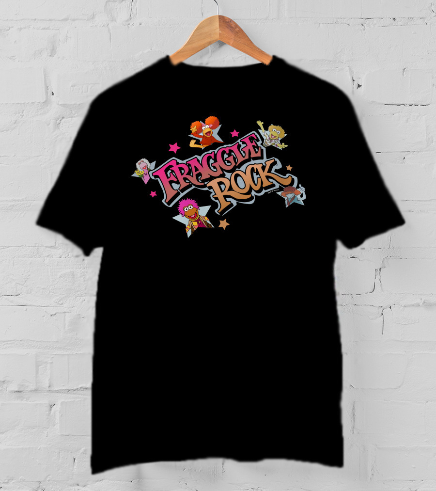 Fraggle Rock Characters With Stars T-Shirt