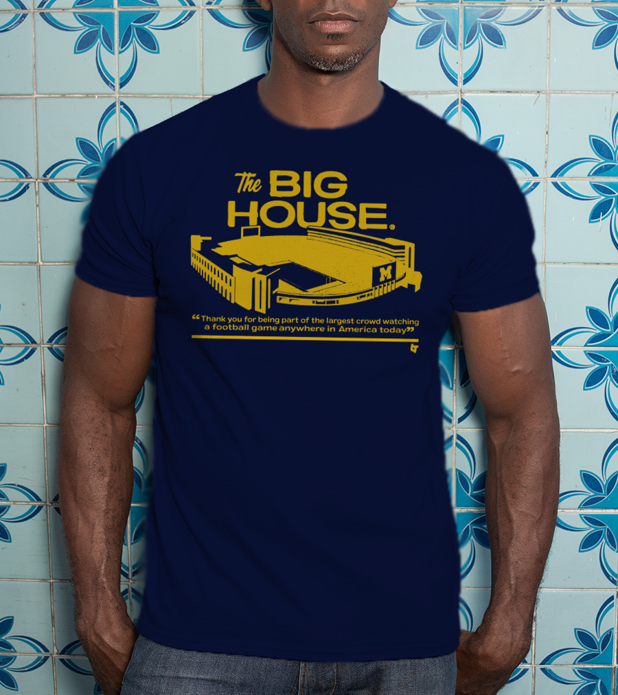 The Big House Michigan Stadium Football Game Crowd T-Shirt
