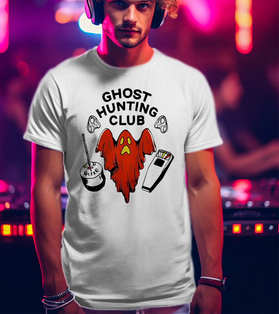 Exploring With Josh Ghost Hunting Club Paranormal Equipment Ghostly Adventure T-Shirt