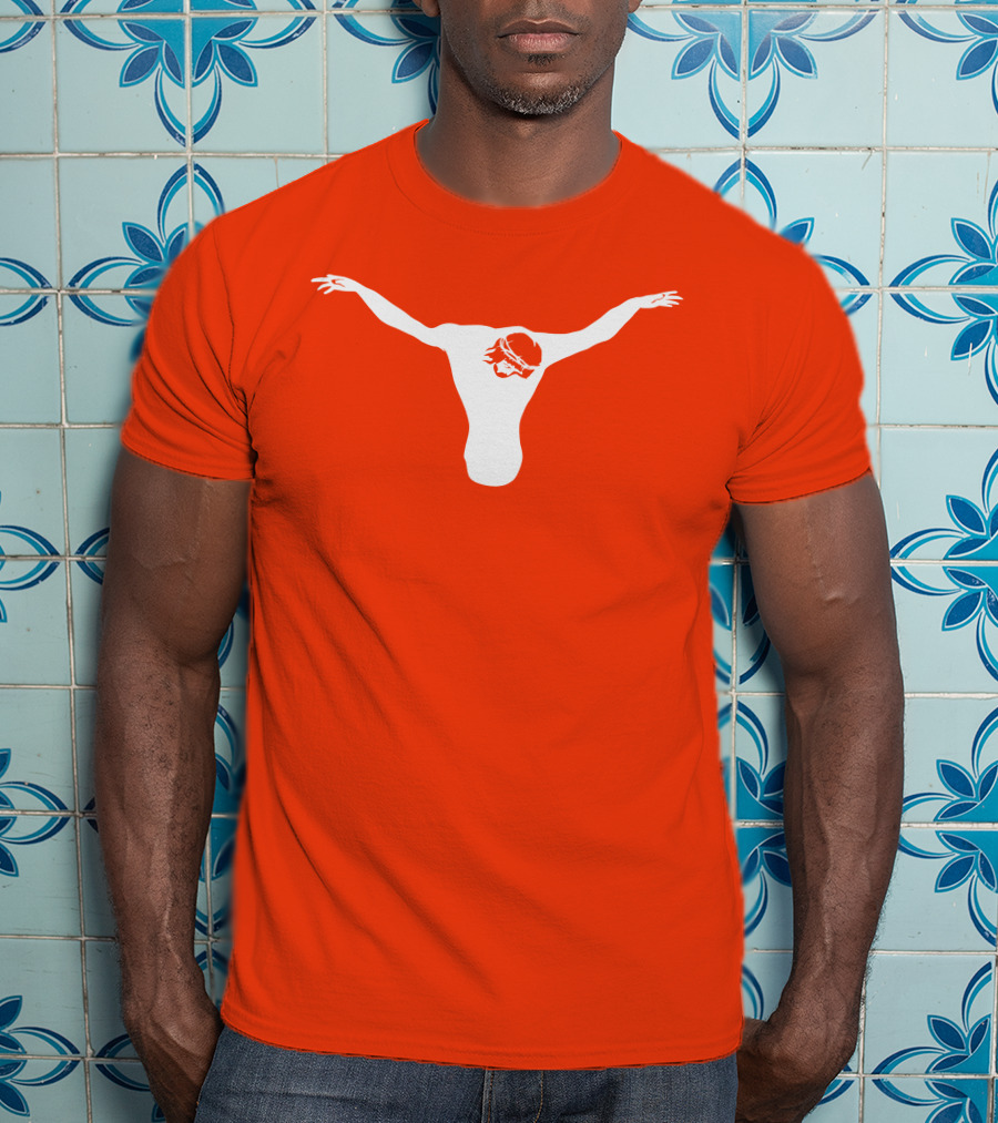 Texas Longhorns Jesus Crucifixion Silhouette Burnt Orange T-Shirt
