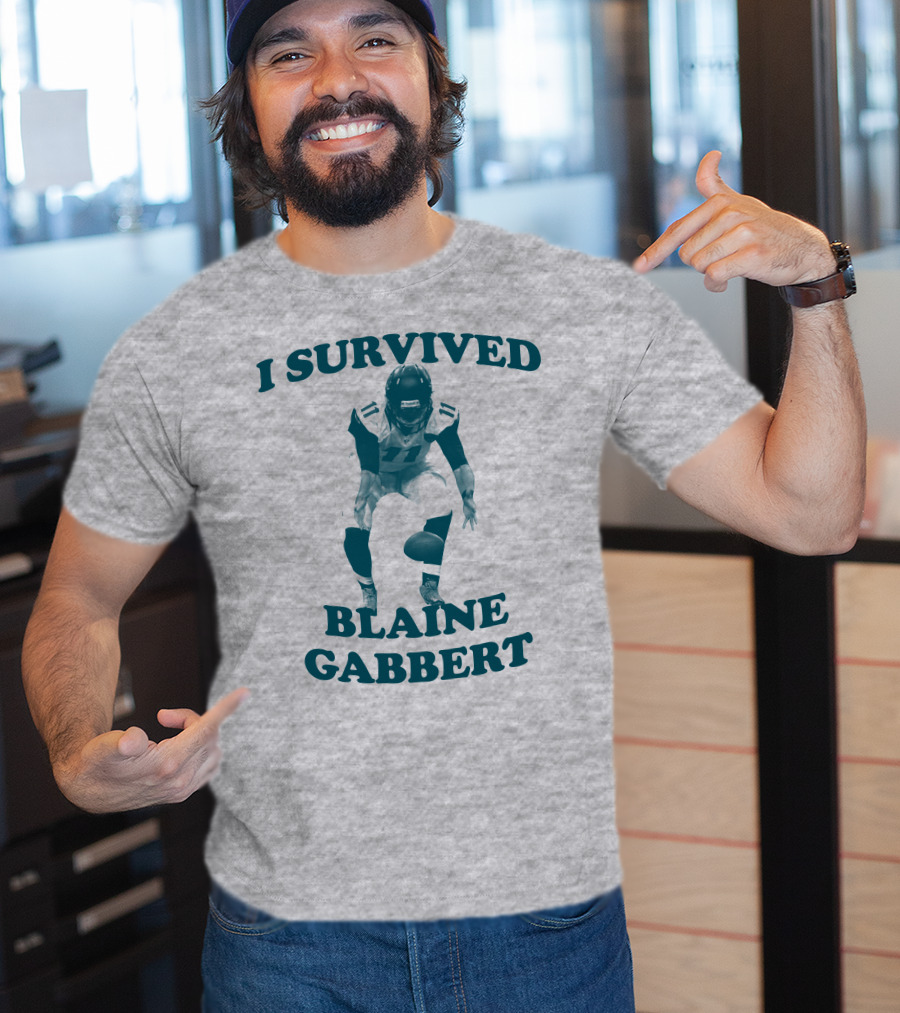 I Survived Blaine Gabbert Football Quarterback Action T-Shirt