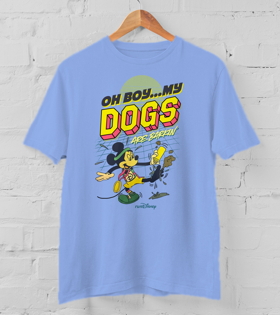 RunDisney Expo Oh Boy My Dogs Are Barkin Rundisney Mickey Mouse T-Shirt