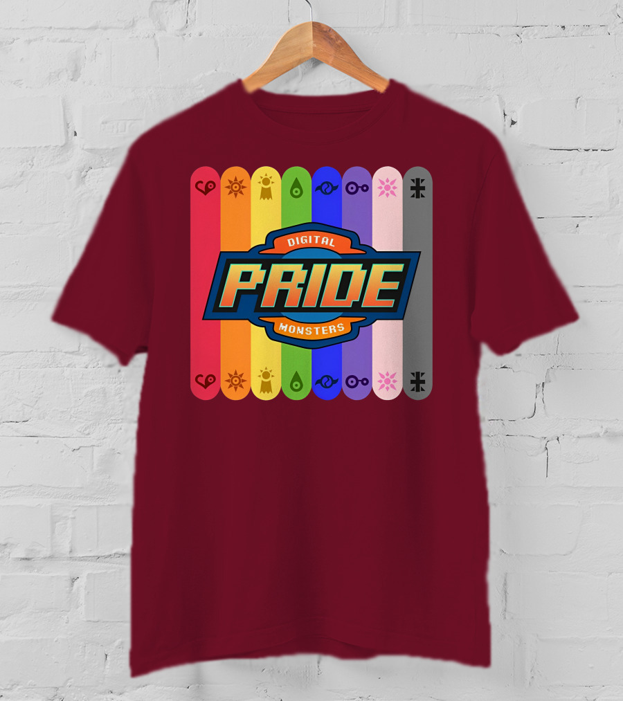 Indigothehimbo Digital Pride Monsters Rainbow Symbol Collection T-Shirt