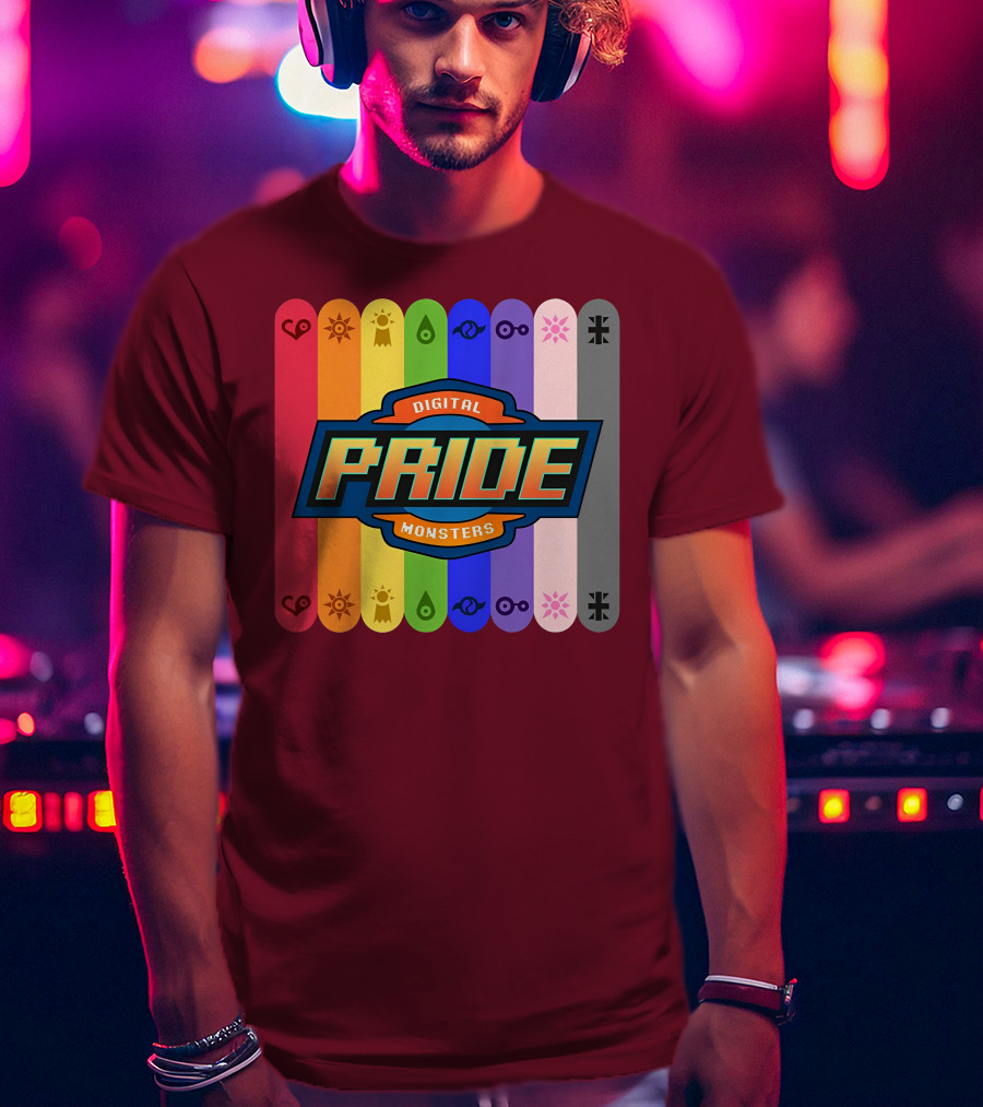 Indigothehimbo Digital Pride Monsters Rainbow Symbol Collection T-Shirt