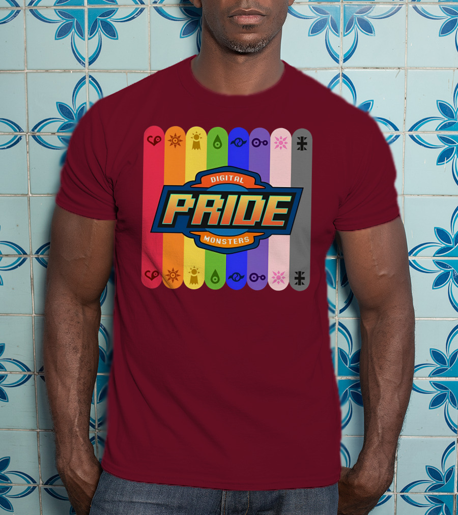 Indigothehimbo Digital Pride Monsters Rainbow Symbol Collection T-Shirt