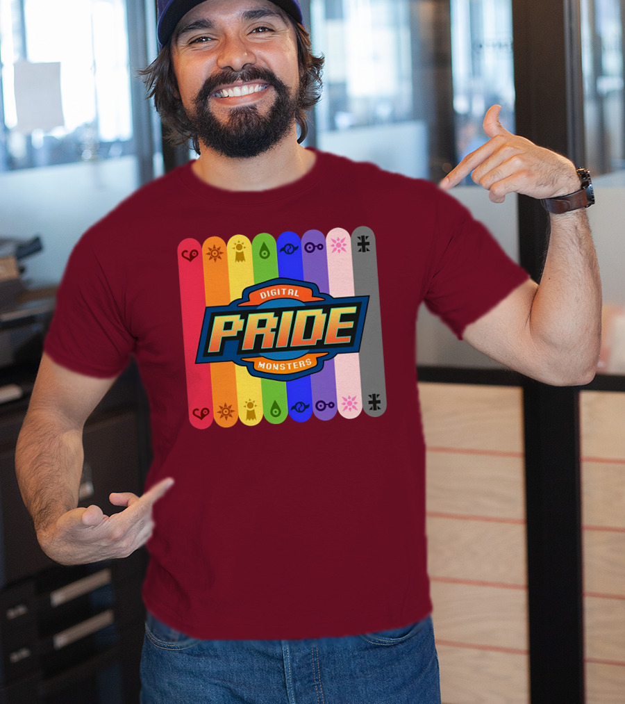 Indigothehimbo Digital Pride Monsters Rainbow Symbol Collection T-Shirt