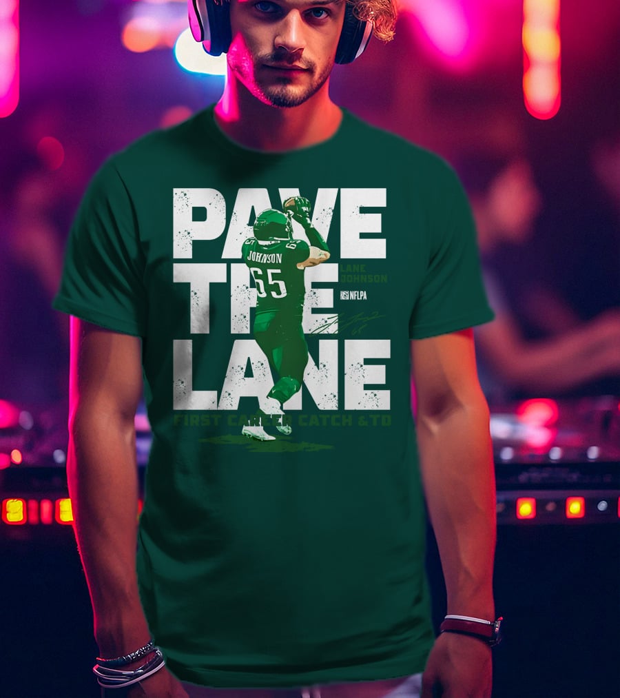 Pave The Lane Johnson NFLPA First Career Catch And TD T-Shirt