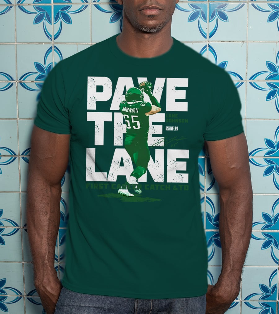 Pave The Lane Johnson NFLPA First Career Catch And TD T-Shirt