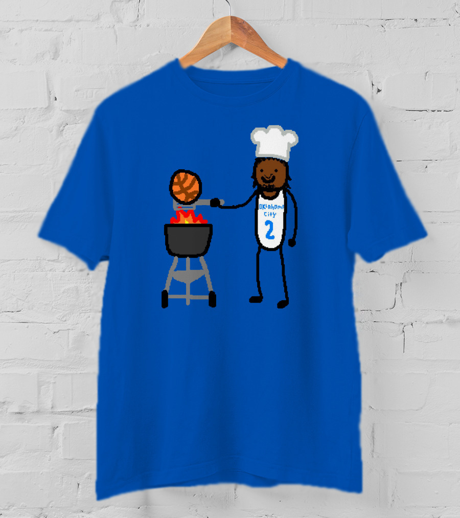 Nba Paint Shai Grill-Geous Alexander Oklahoma City Chef Basketball T-Shirt