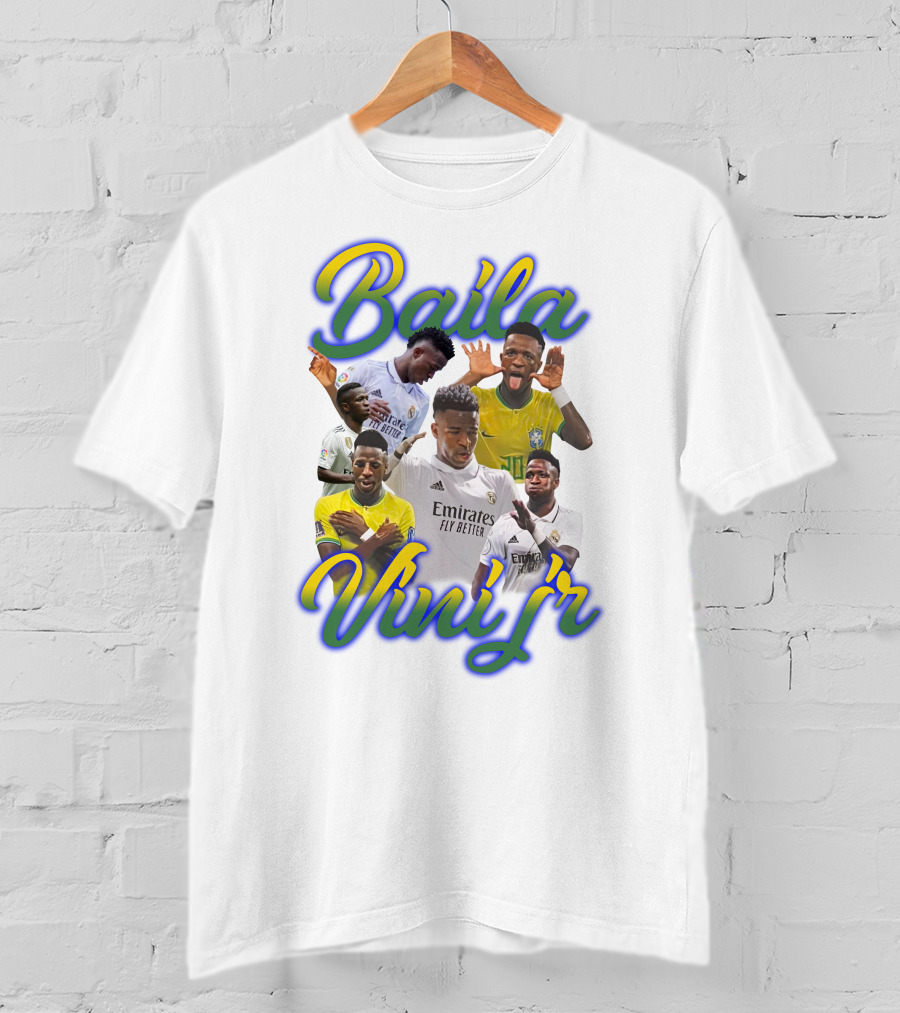 Baila Vini Jr Celebrating Iconic Soccer Moments T-Shirt