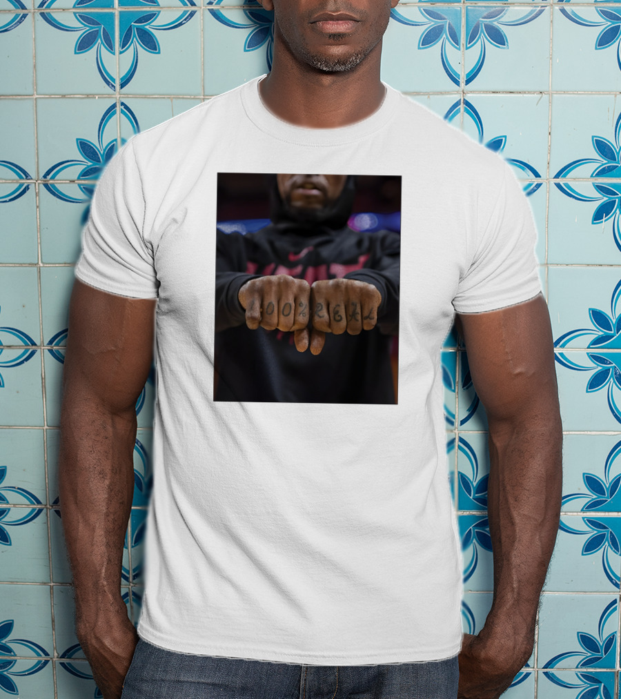 100% Real Miami Heat Inked Fists T-Shirt