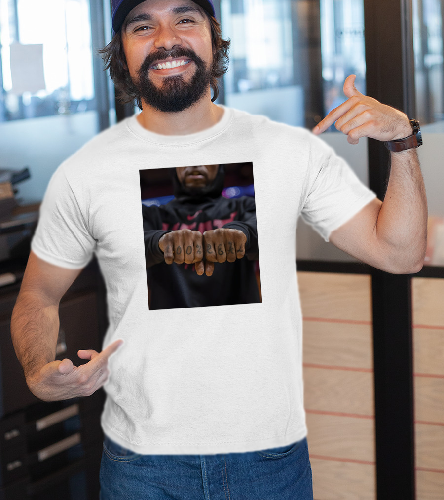 100% Real Miami Heat Inked Fists T-Shirt