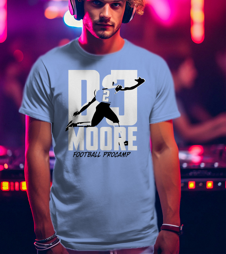 DJ Moore Football Procamp Athlete Number 2 Dynamic Movement T-Shirt