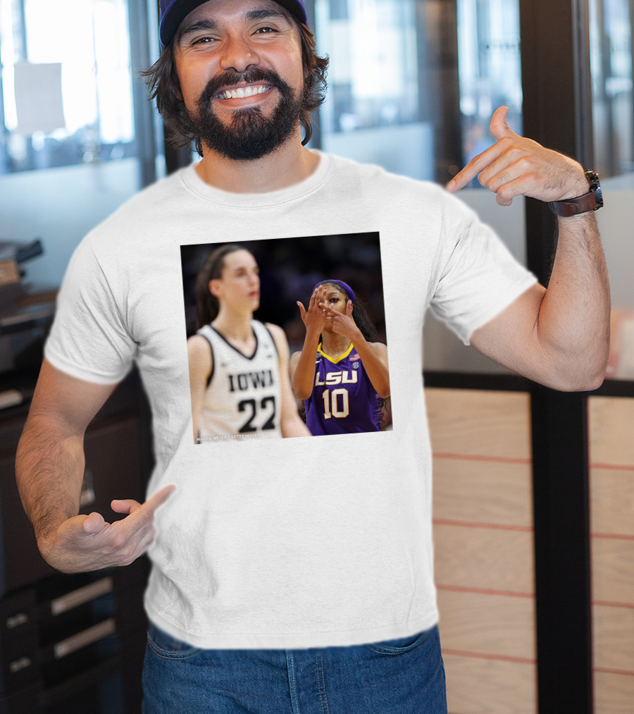 LSU Reese 10 Makes You Can’t See Me Gesture Against Iowa T-Shirt