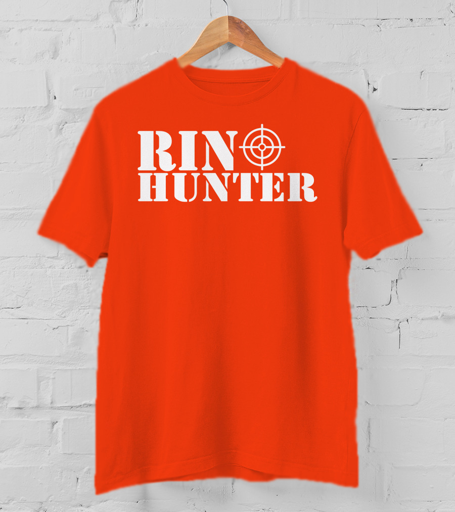 Rin Hunter Target Text Bold Red T-Shirt