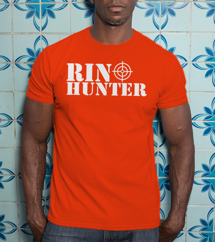 Rin Hunter Target Text Bold Red T-Shirt