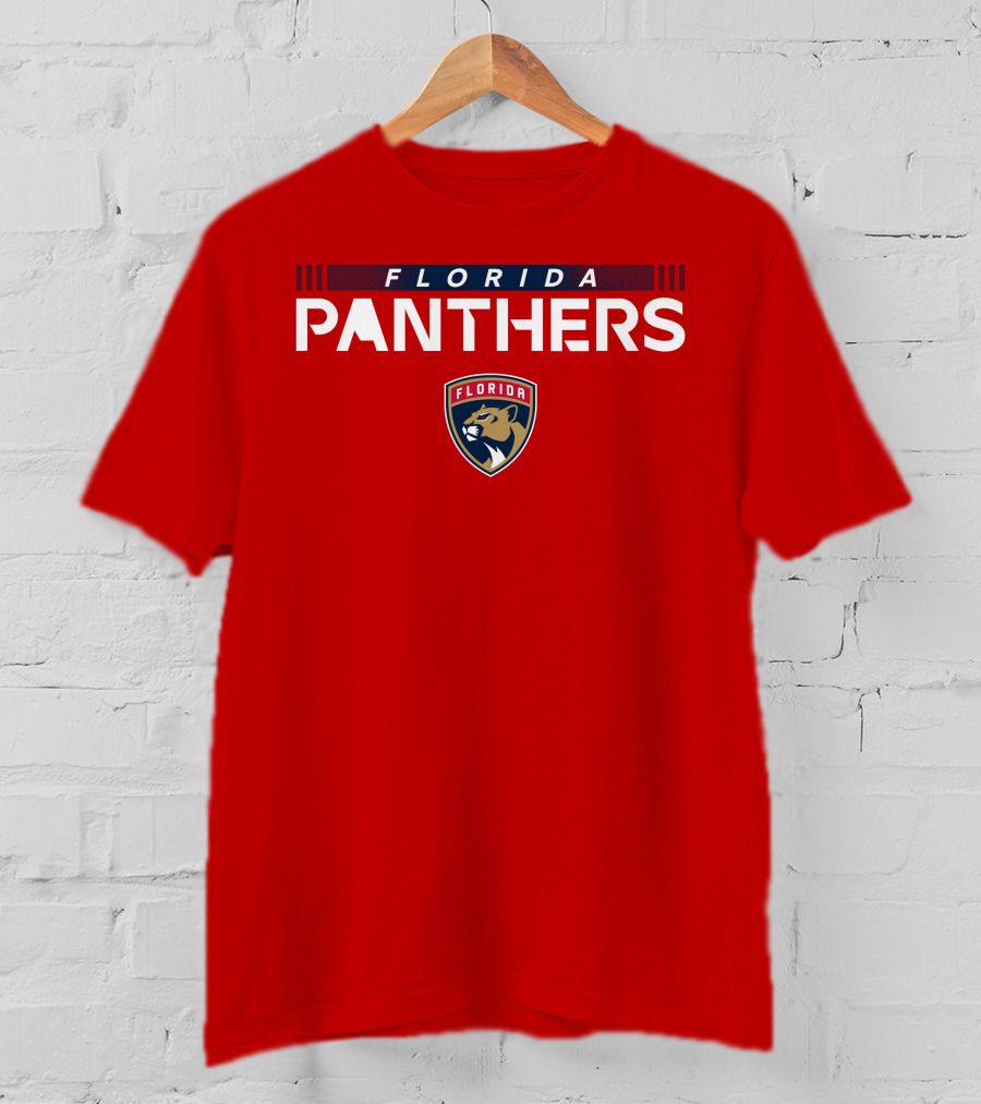 Florida Panthers Lomberg Logo Red T-Shirt