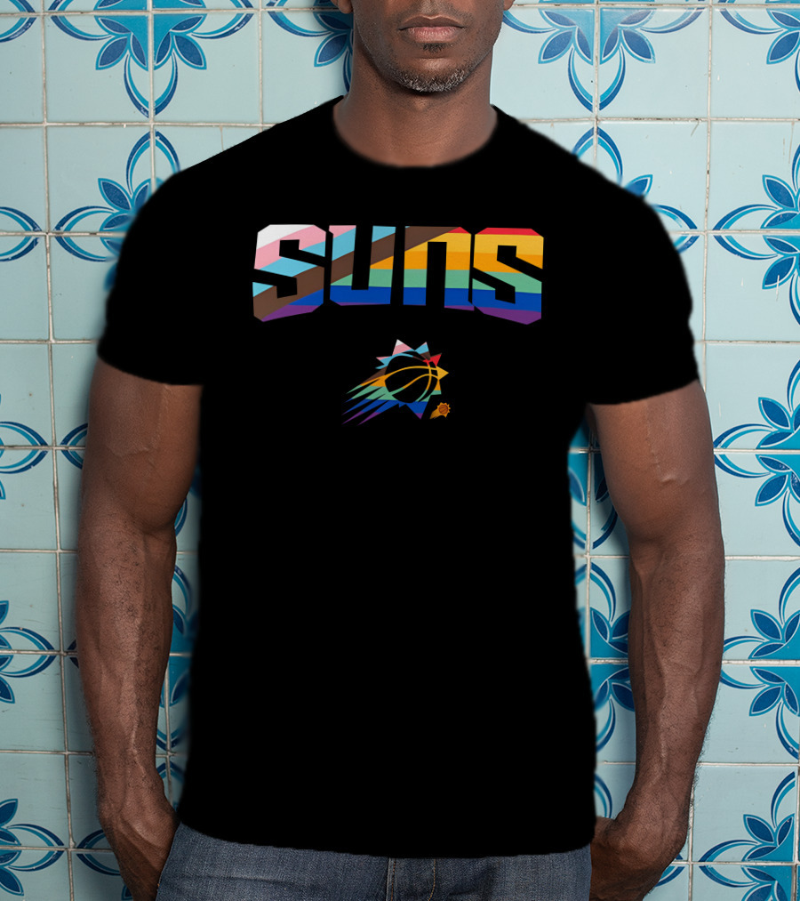 Phoenix Suns Pride Rainbow Logo Suns T-Shirt