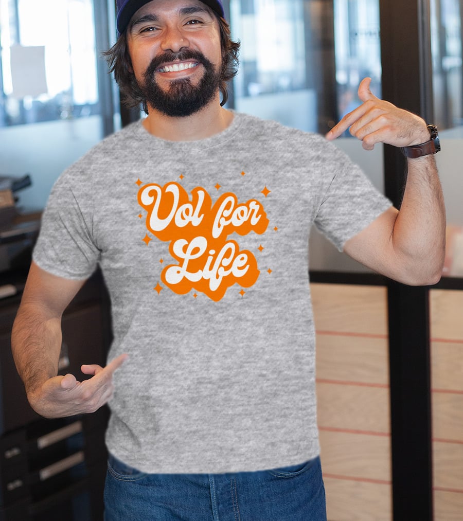 Vol For Life Tennessee Pride Orange And White T-Shirt