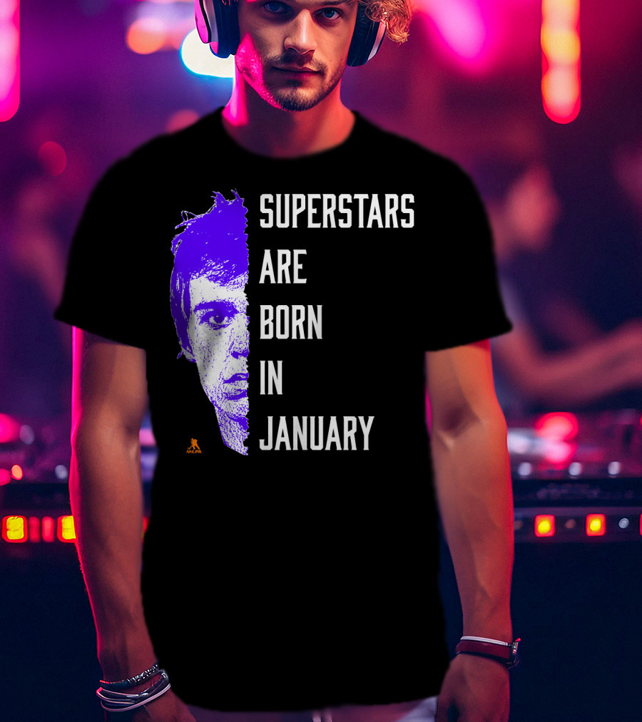 Connor McDavid Superstars Are Born In January NHL T-Shirt