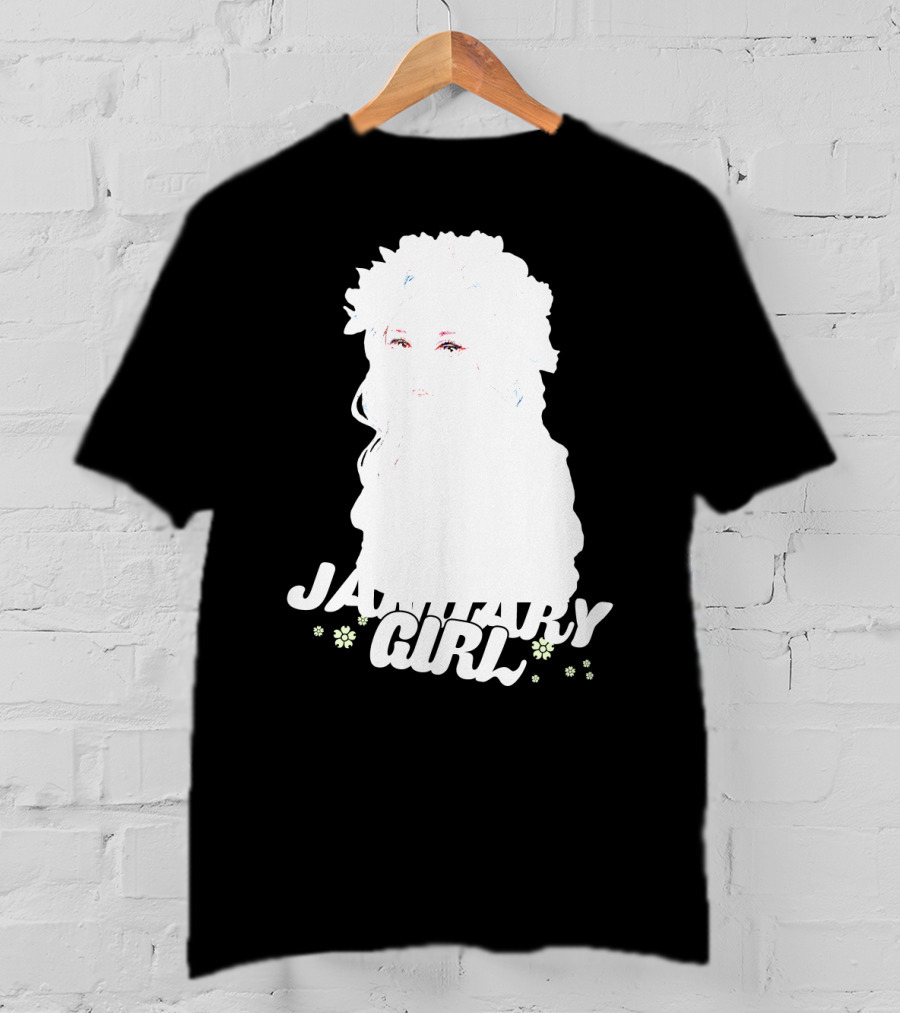 January Girl Floral Birthday T-Shirt