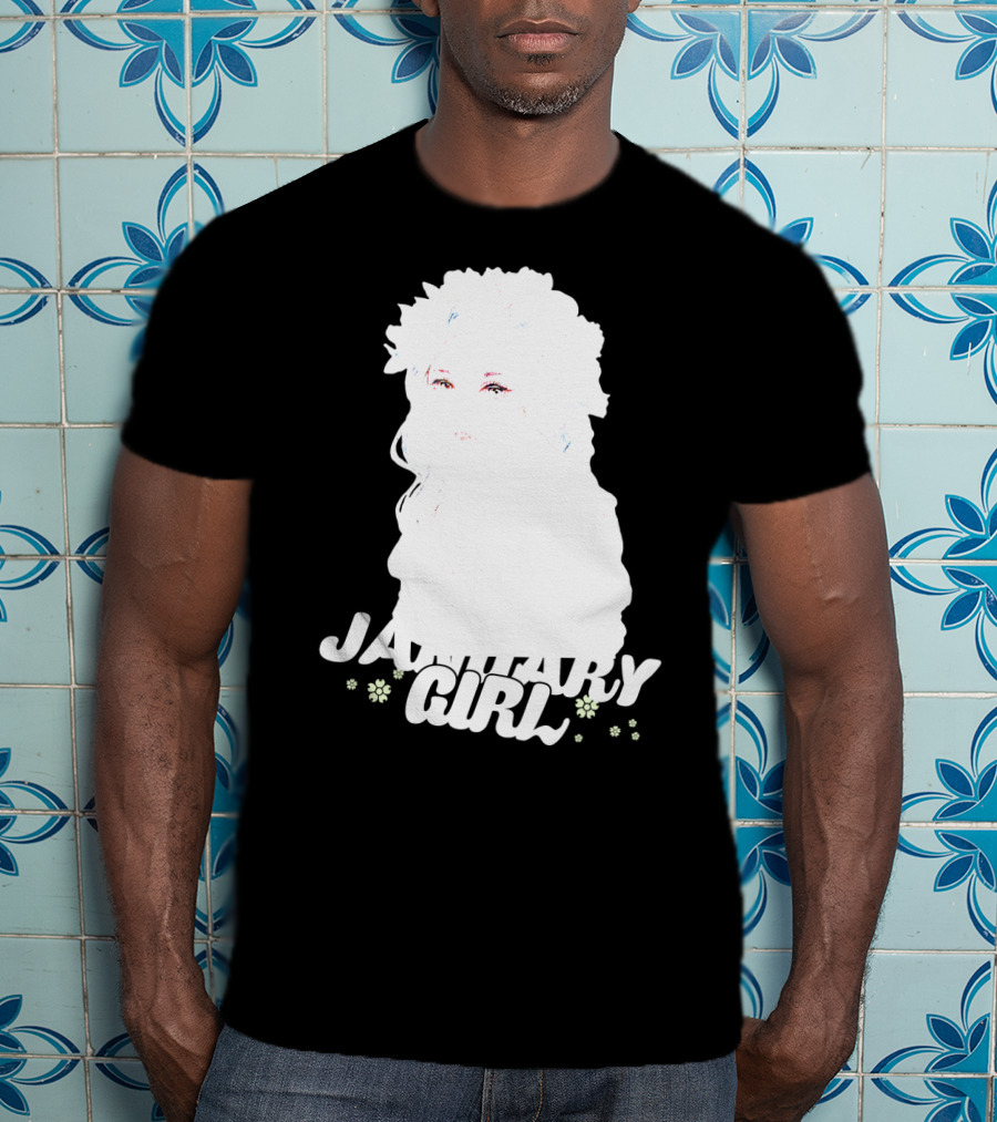 January Girl Floral Birthday T-Shirt