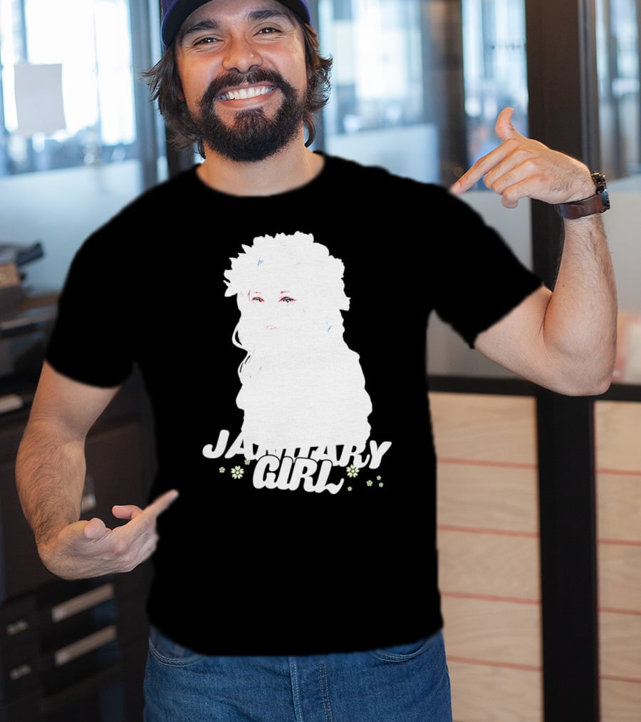 January Girl Floral Birthday T-Shirt
