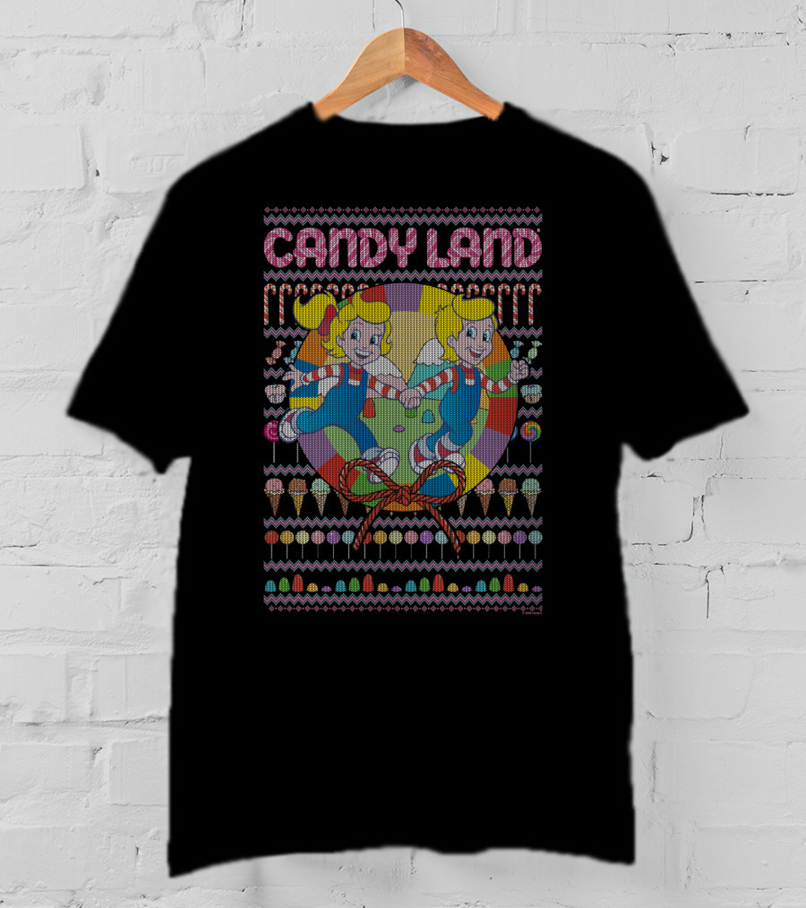 Candy Land Nostalgic Board Game Characters With Ice Cream And Candy T-Shirt