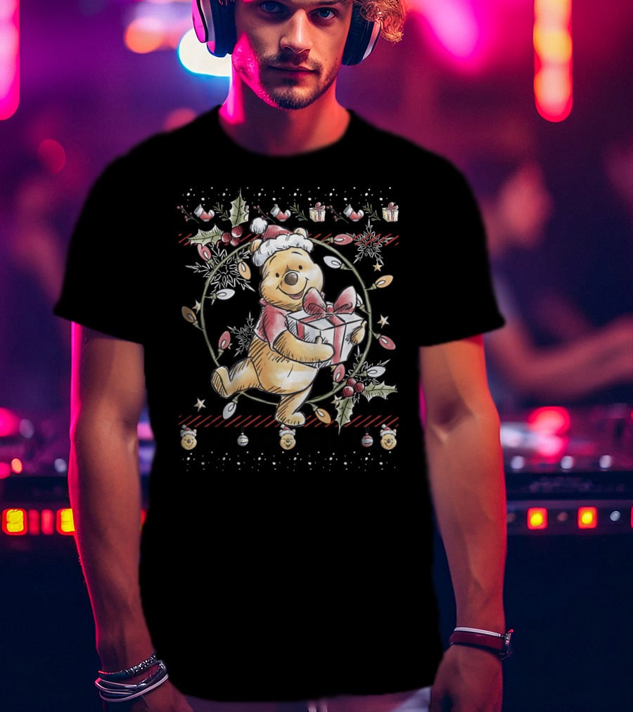 Disney Winnie The Pooh Christmas Ho Ho Ho T-Shirt