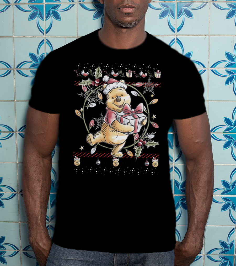 Disney Winnie The Pooh Christmas Ho Ho Ho T-Shirt