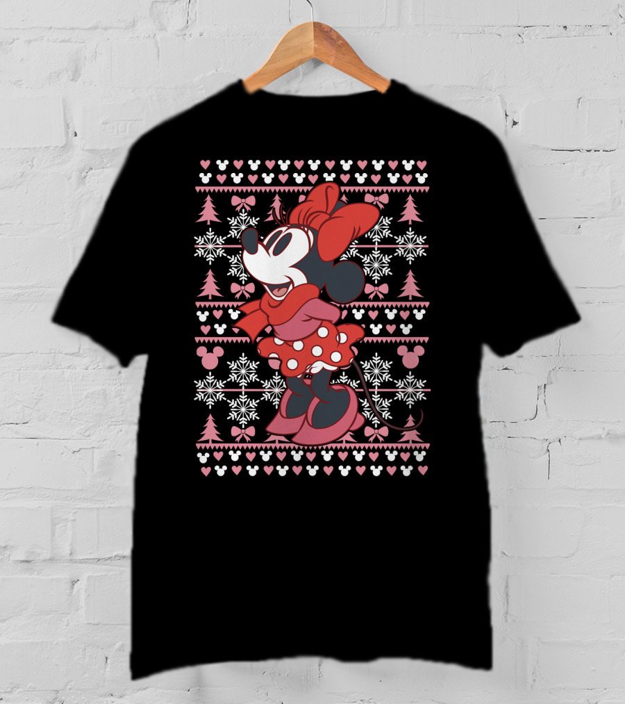 Disney Minnie Mouse Holiday Snowflakes T-Shirt