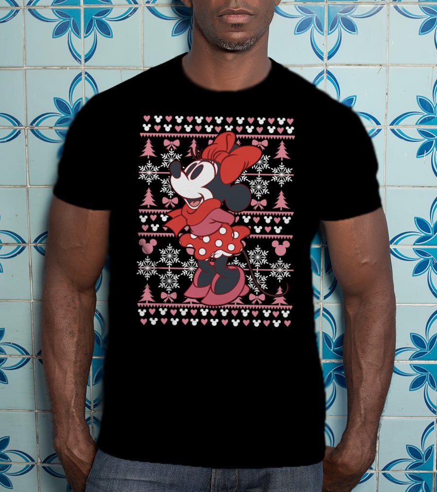 Disney Minnie Mouse Holiday Snowflakes T-Shirt