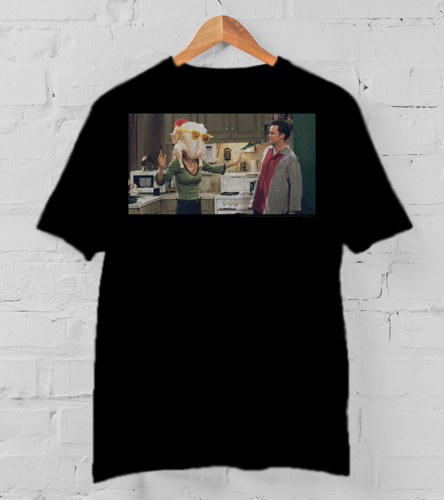 Friends Thanksgiving Monica Turkey Head Scene T-Shirt