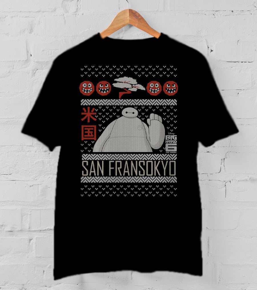 San Fransokyo Disney Big Hero 6 Baymax Emoji Wave T-Shirt