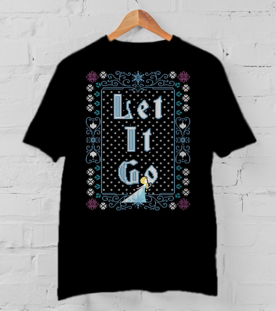 Frozen Elsa Let It Go Snowflake T-Shirt
