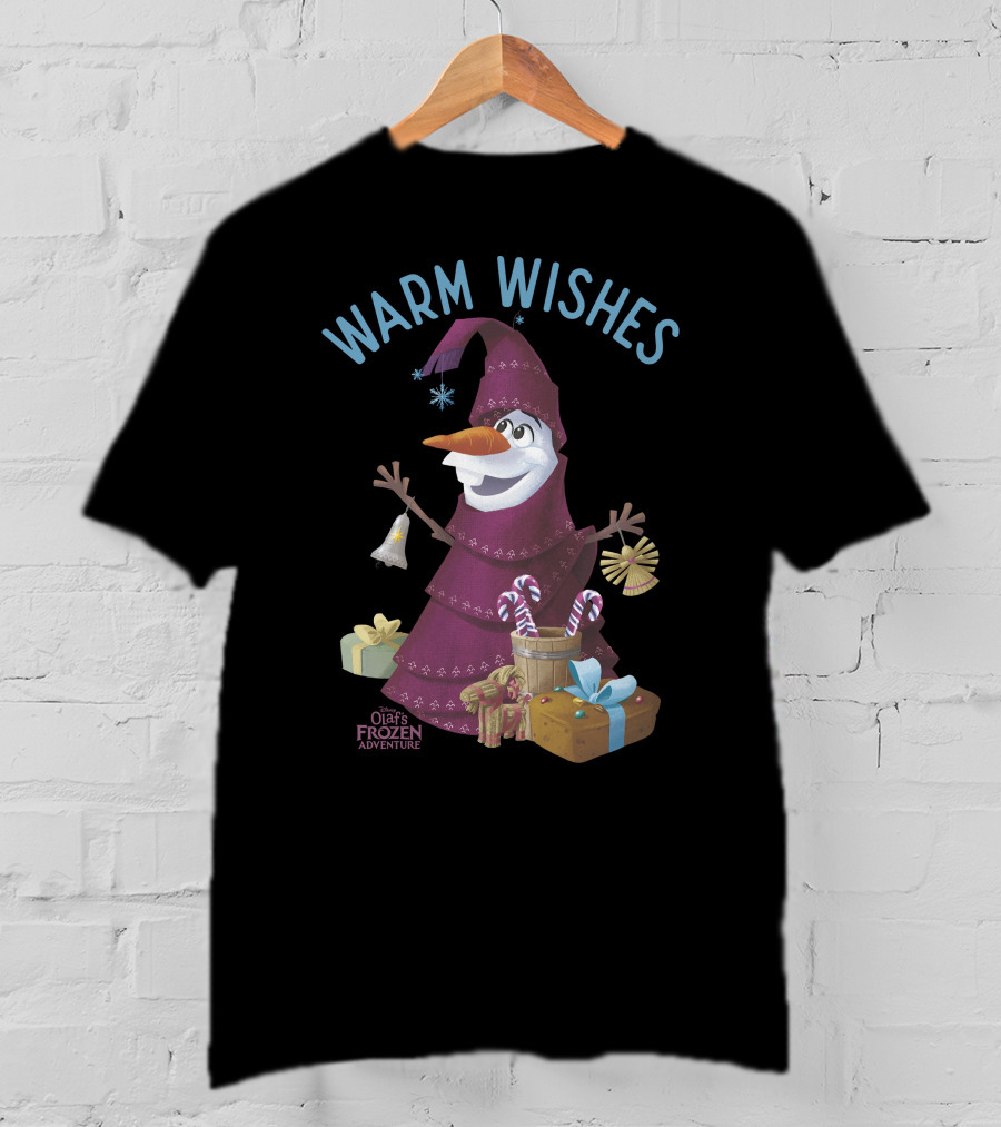 Olaf's Frozen Adventure Warm Wishes Holiday Gifts T-Shirt