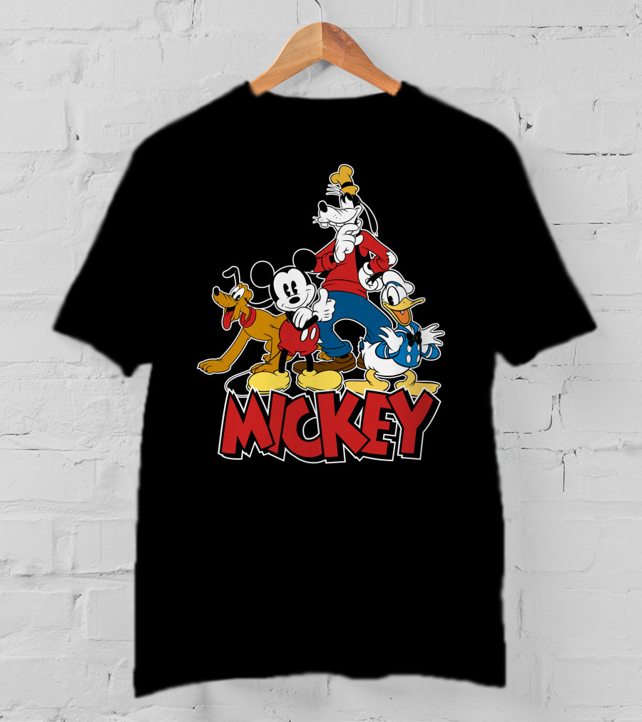 Mickey Mouse And Friends Pluto Goofy Donald Duck Disney T-Shirt