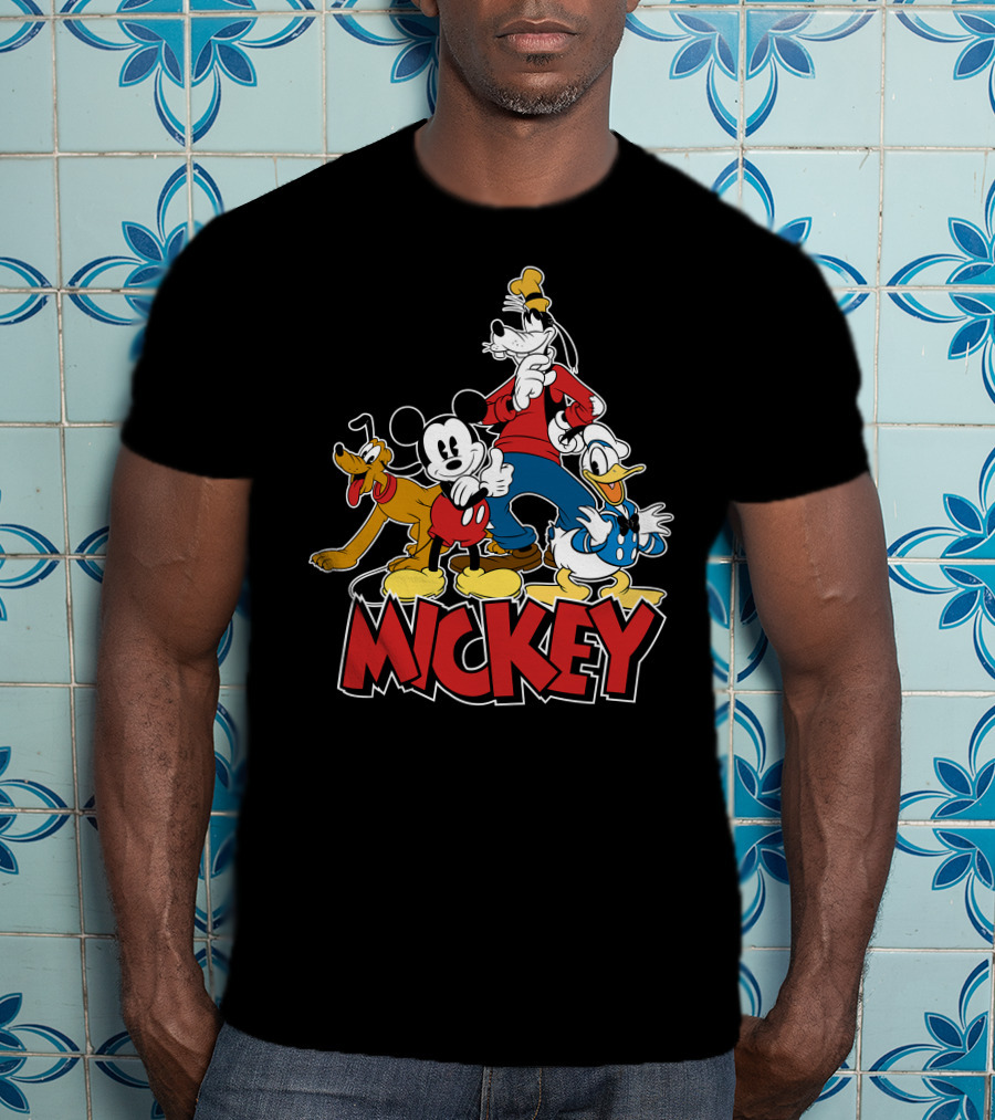 Mickey Mouse And Friends Pluto Goofy Donald Duck Disney T-Shirt