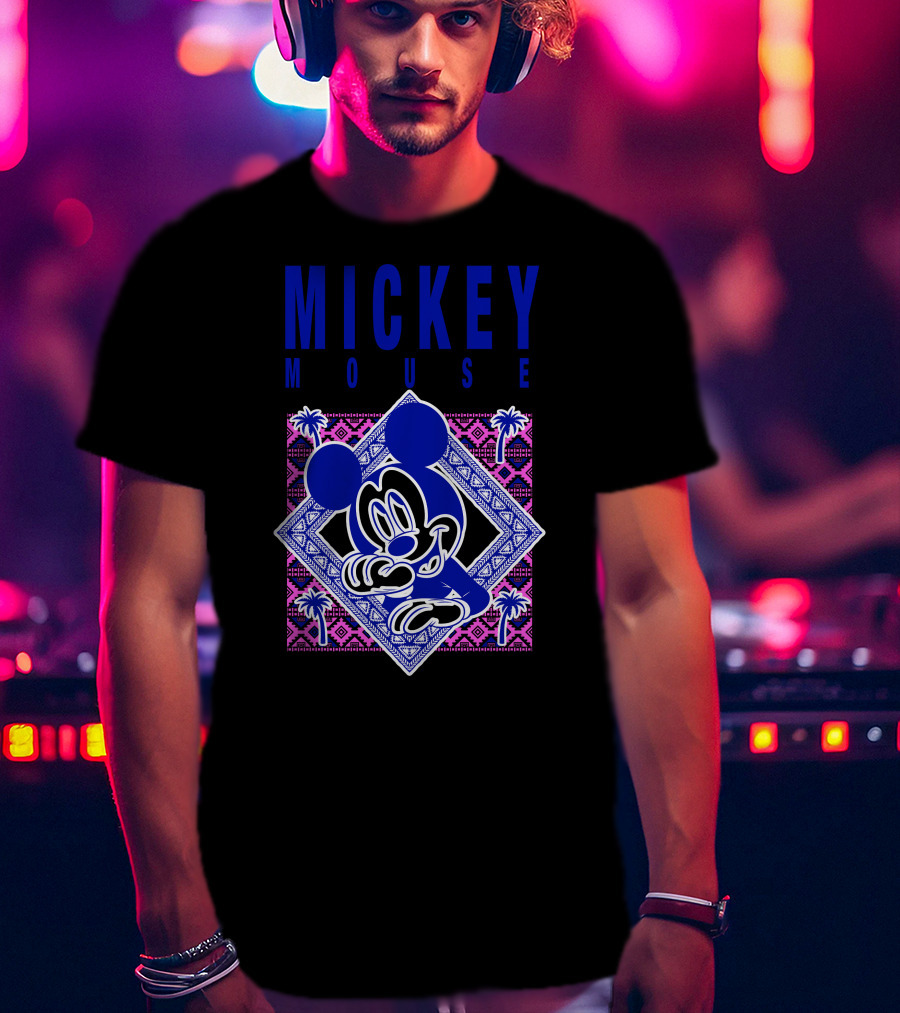 Mickey Mouse Bandana Tropical T-Shirt