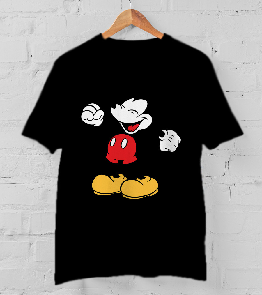 Mickey Mouse Classic Cheerful Disney Character T-Shirt