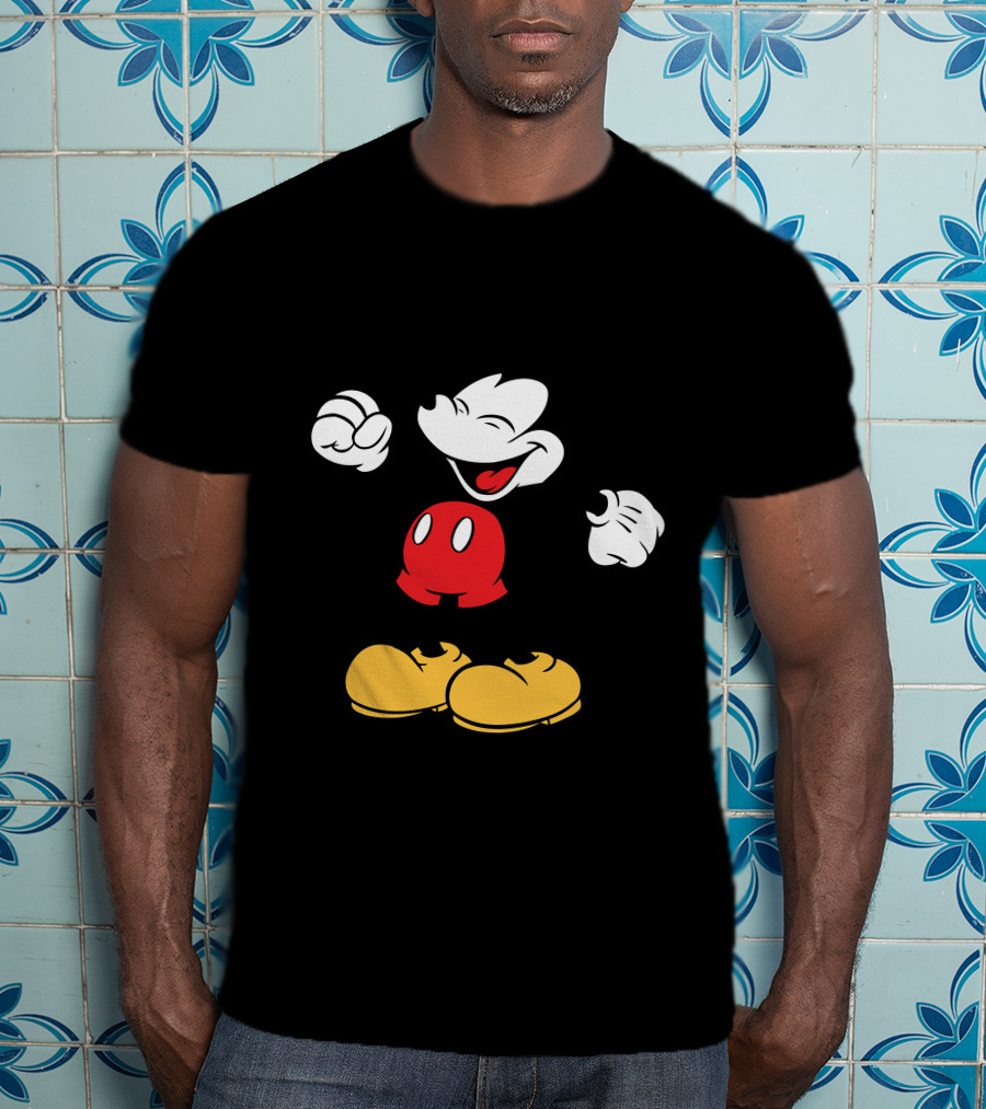 Mickey Mouse Classic Cheerful Disney Character T-Shirt