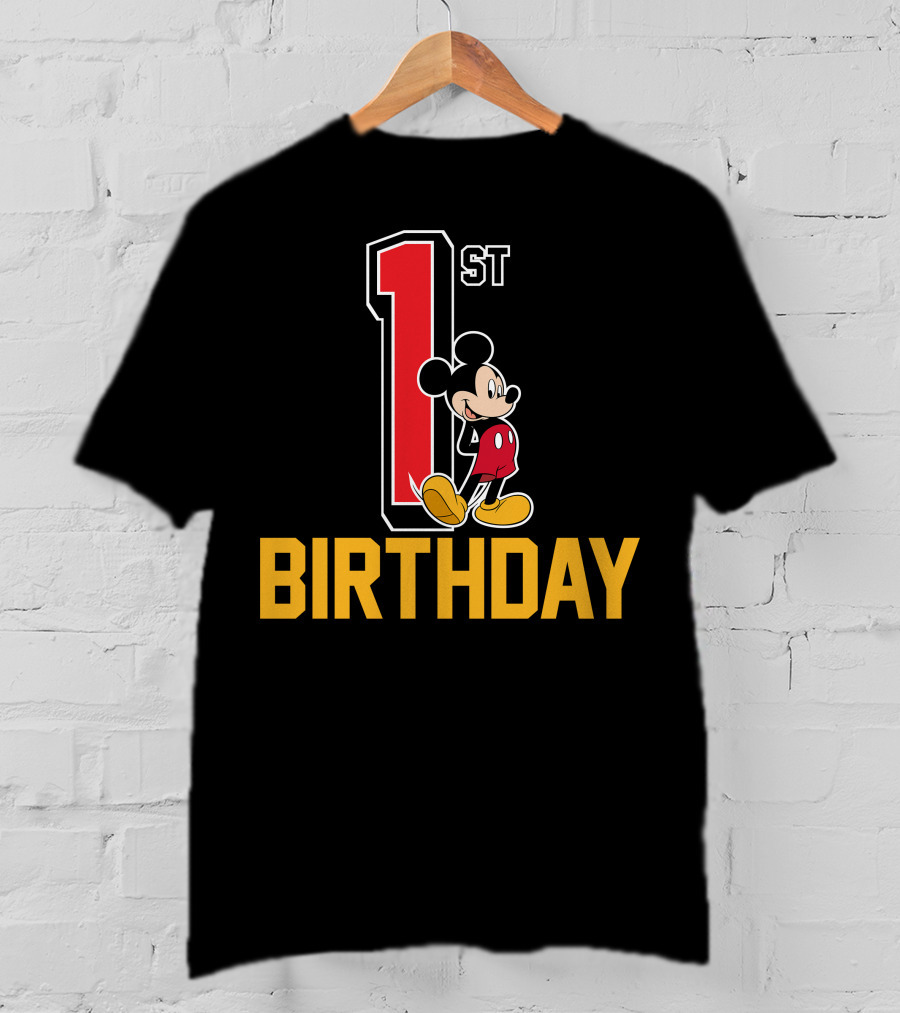 Disney Mickey Mouse 1st Birthday T-Shirt