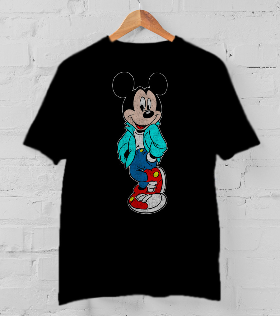 Disney Mickey Mouse Retro Jacket Style Sketch T-Shirt
